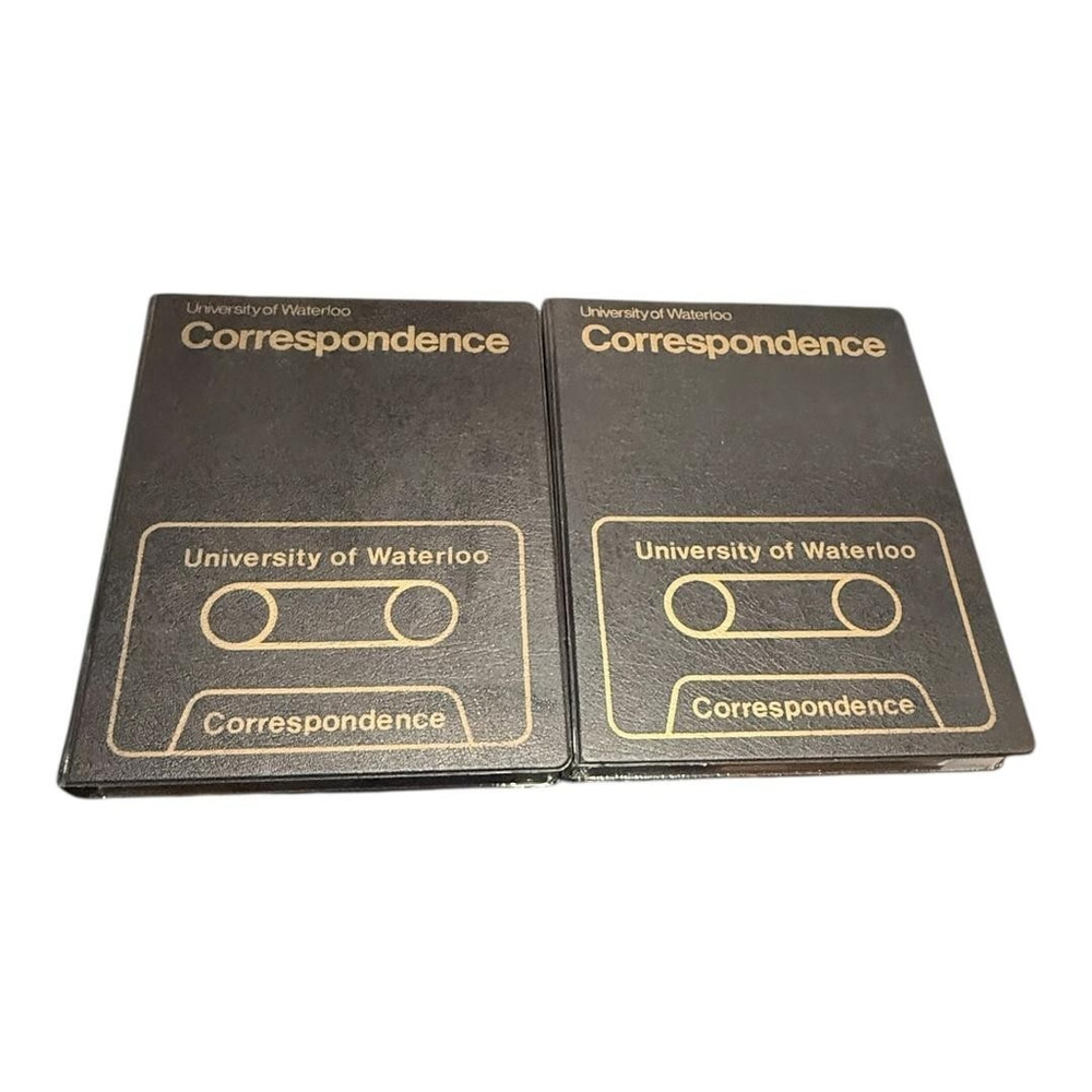 Vintage University Of Waterloo Chemistry Correspondence Cassette Tapes Lot Black